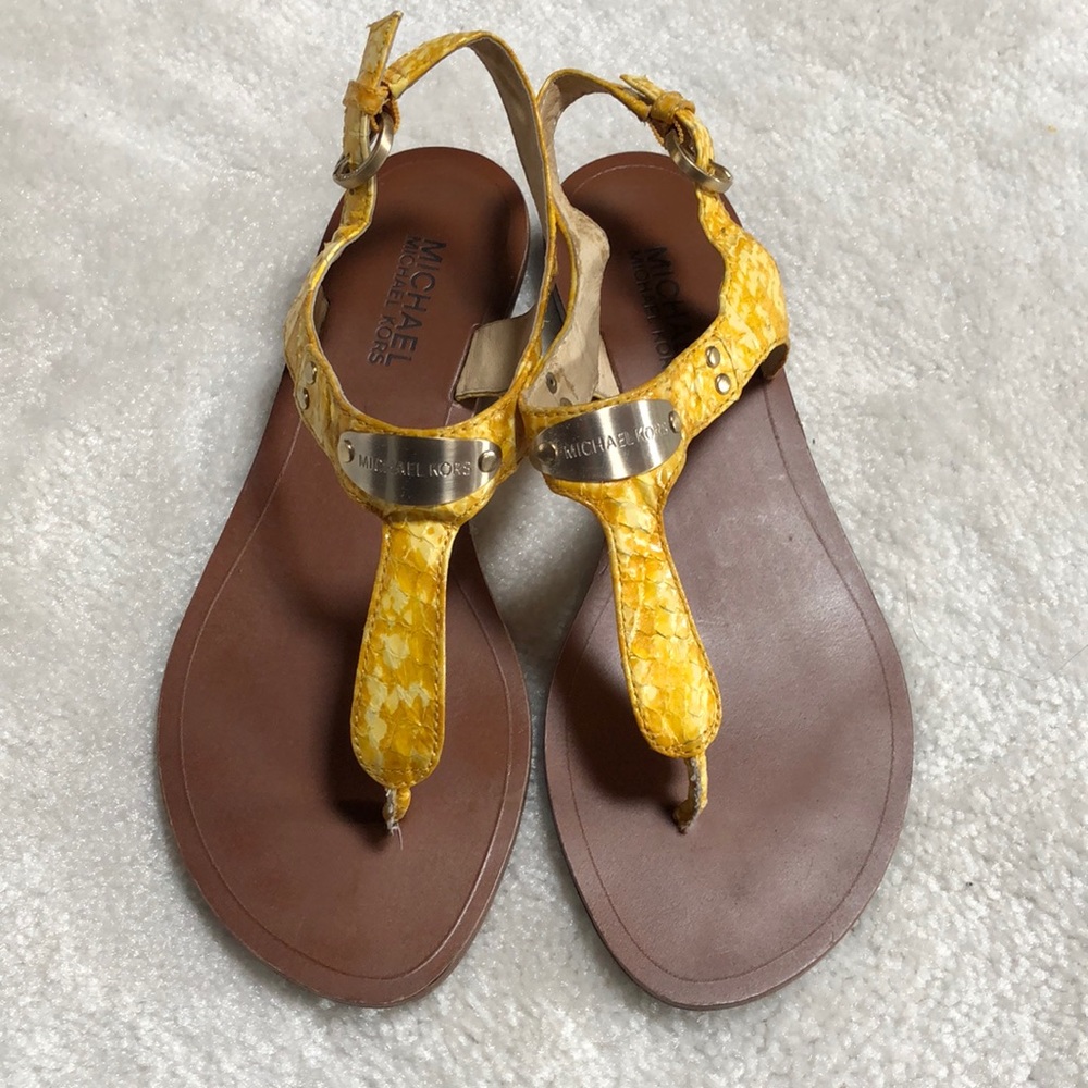 Michael Kors snake skin sandals